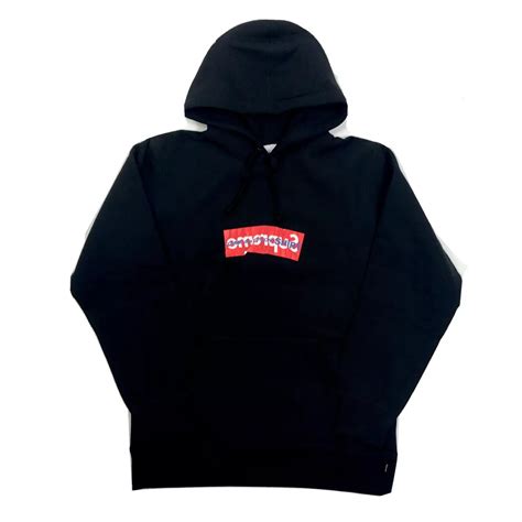 supreme box logo felpa